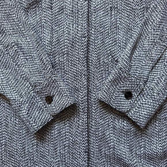 Athleta Women’s Braiden Textured Shirt Jacket Black & White Size 1X #882490 - Picture 5 of 16